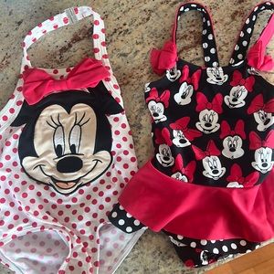 Two 2T Disney brand Minnie bathing suits